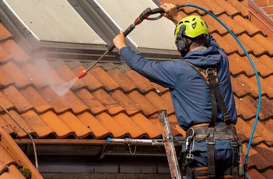 Démoussage et hydrofuge de toiture à Pussigny